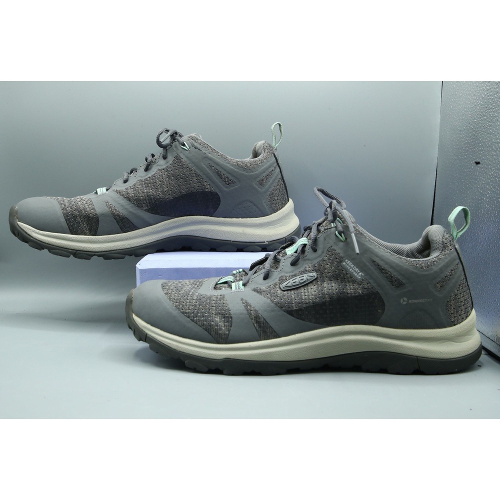 Keen Terradora II Waterproof Hiking Shoes Grey Aqua 1022346 Womens 9.5 - Picture 3 of 8